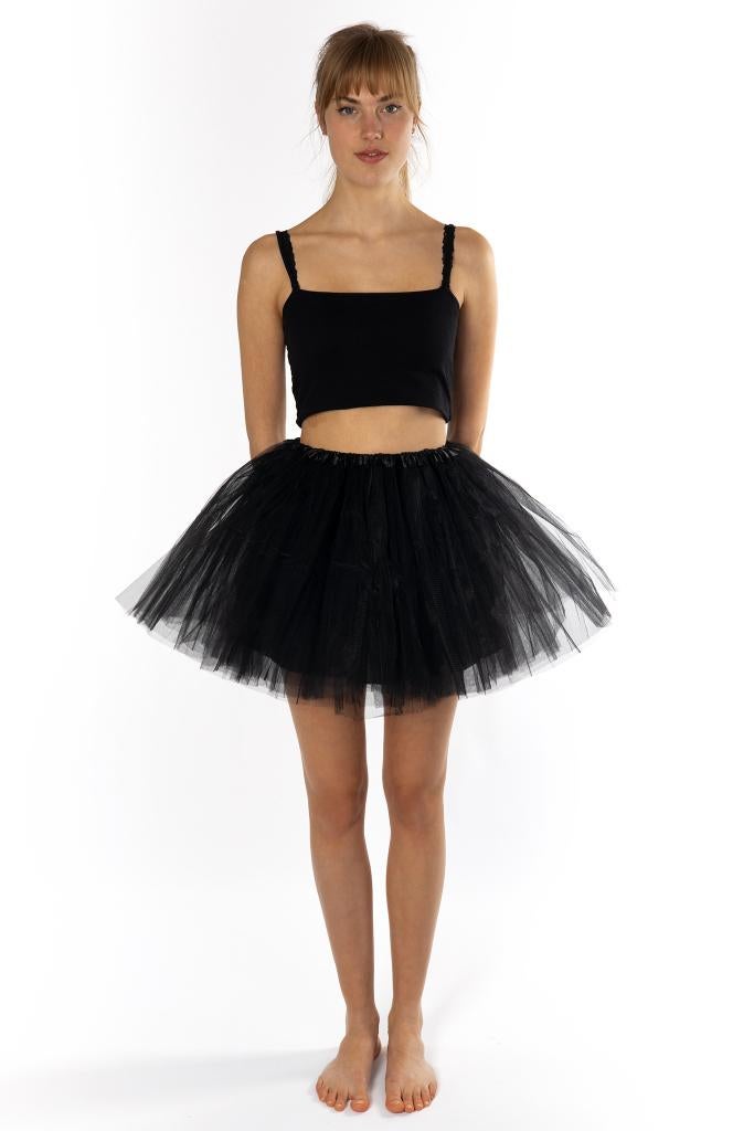 Zwarte Tule Tutu XL/XXL/XXXL Rok Petticoat Ballet Rokje, Kleding | Dames, Carnavalskleding en Feestkleding, Zo goed als nieuw