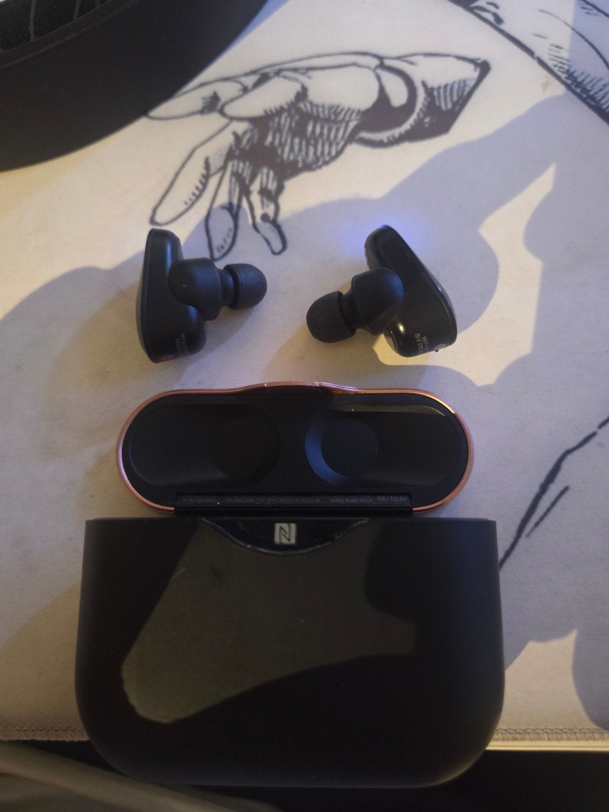 Sony WF-1000XM3 Draadloze In-ear Koptelefoon Zwart, Ophalen of Verzenden, Gebruikt, Sony, Draadloos