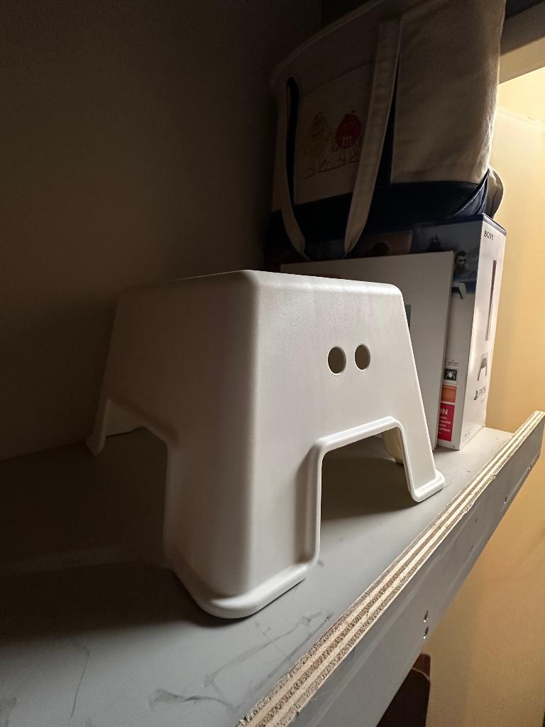 IKEA BOLMEN opstapje wit, Ophalen of Verzenden, Gebruikt, Kunststof