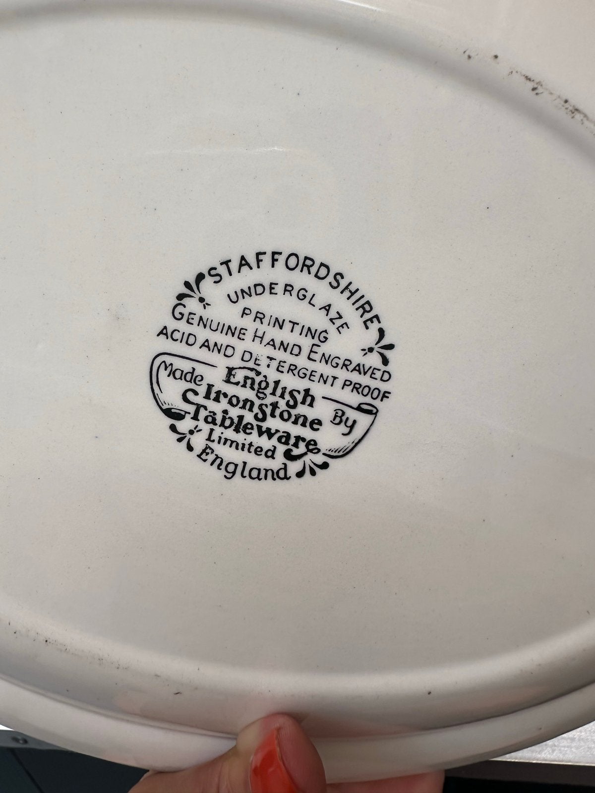 Vintage Staffordshire Ironstone Servies - Bruin Decor, Antiek en Kunst, Antiek | Servies compleet, Ophalen