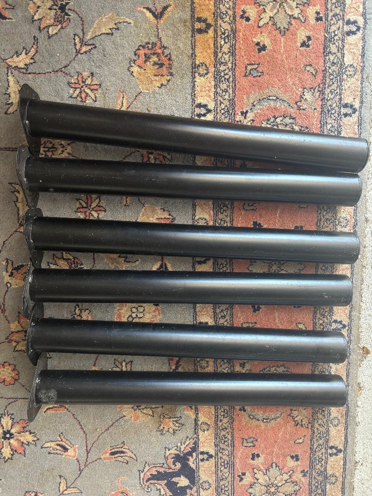 stalen tafelpoten, Gebruikt, 50 tot 100 cm, Rond, Zwart staal