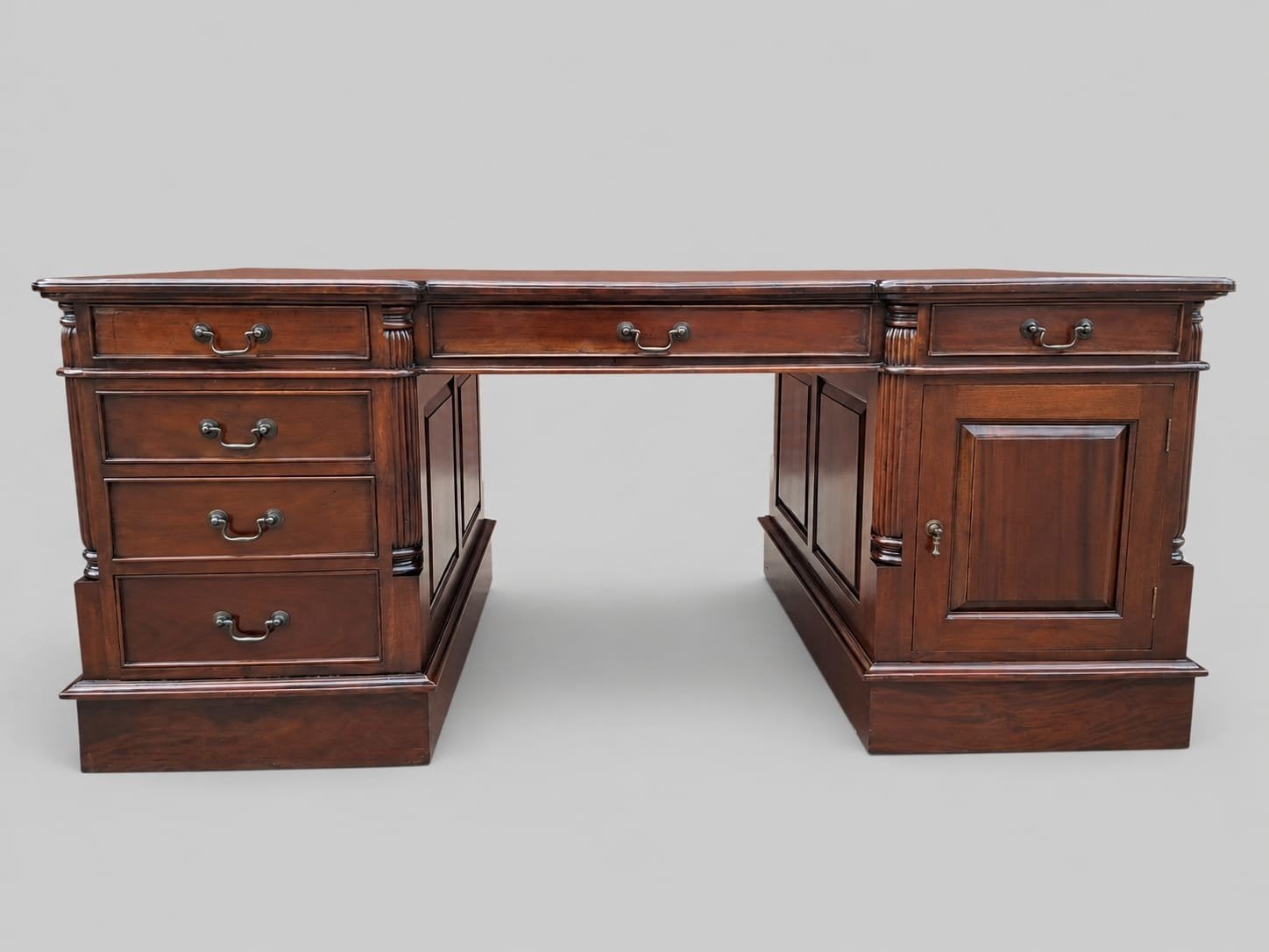 Klassiek Engels dubbelzijdig bureau partnerdesk, schrijftafe, Ophalen of Verzenden