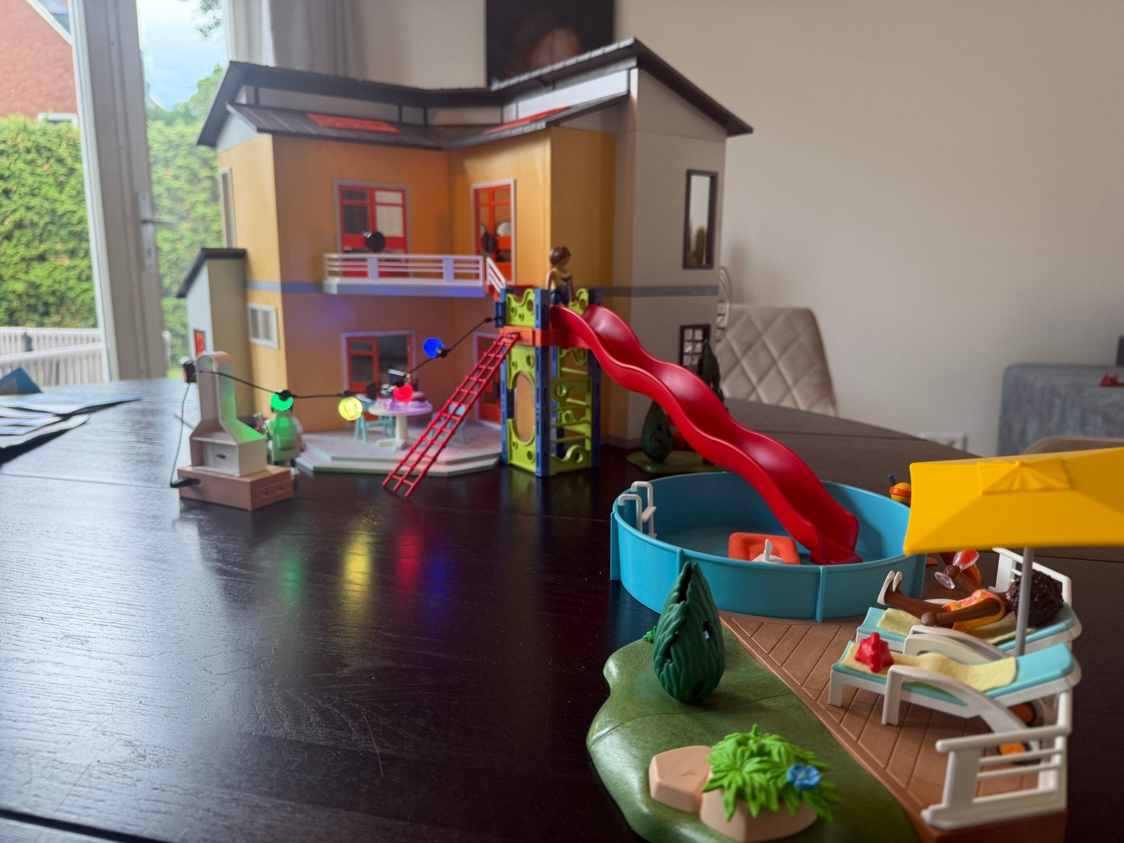 Playmobil Modern Woonhuis uitgebreide complete set + zwembad, Ophalen, Gebouw, Complete set, Zo goed als nieuw