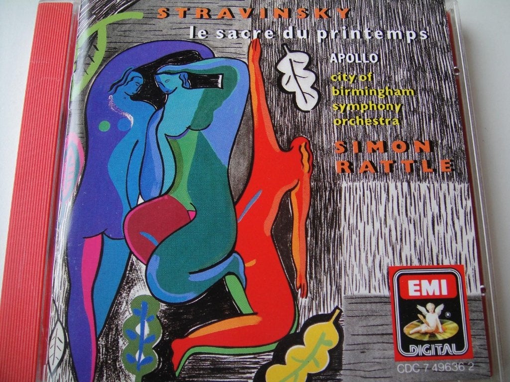 STRAVINSKY Le sacre du printemps CD RATTLE EMI, Ophalen of Verzenden, Modernisme tot heden, Gebruikt, Orkest of Ballet