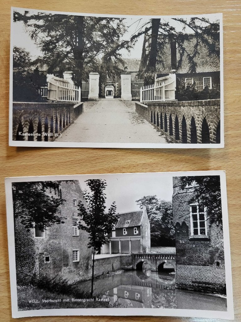 ansicht WELL Kasteel (2x), Ophalen of Verzenden, Voor 1920, Limburg