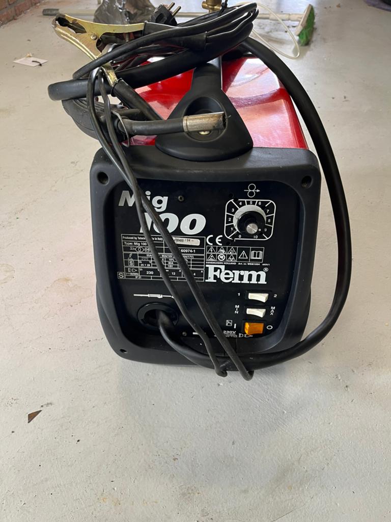 Ferm Mig mag lasapparaat 220volt, Ophalen, Zo goed als nieuw, Minder dan 150 ampère, Co2