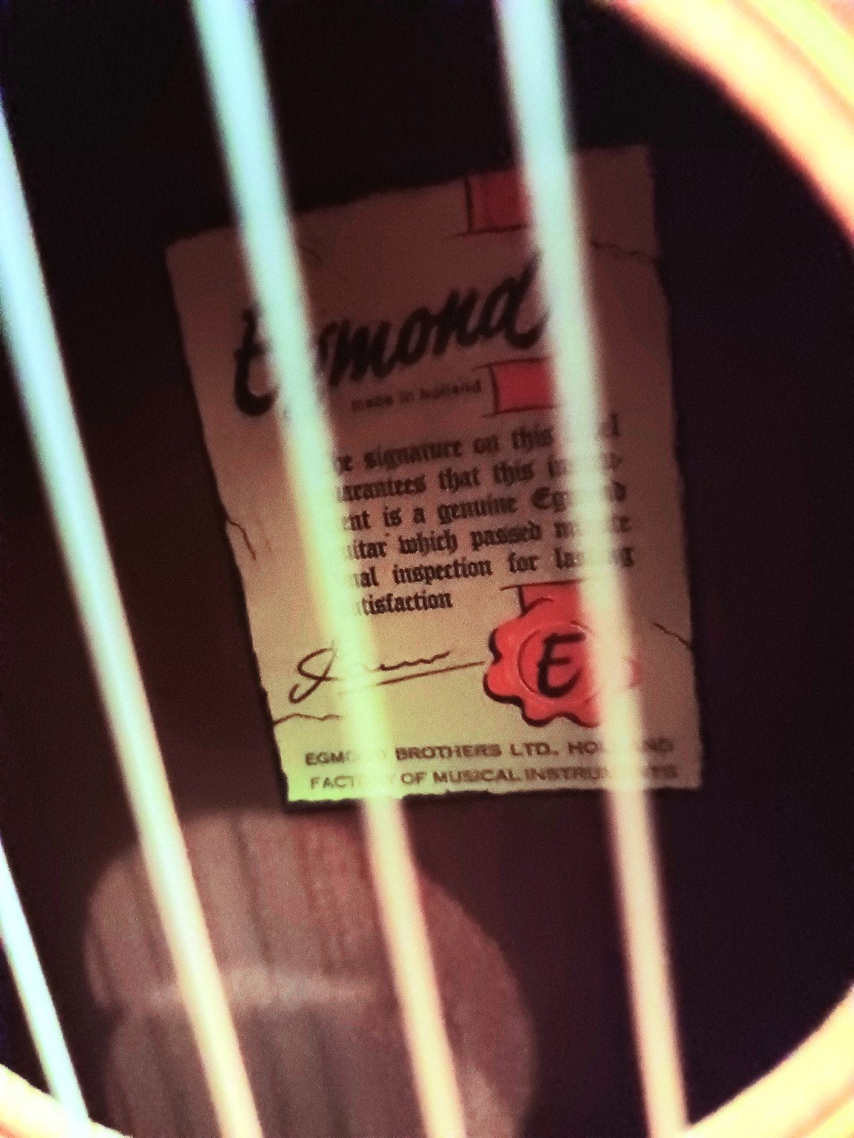 Egmond Klassieke 3/4Gitaar - Vintage Model, Muziek en Instrumenten, Ophalen, Gebruikt, Klassieke of Spaanse gitaar