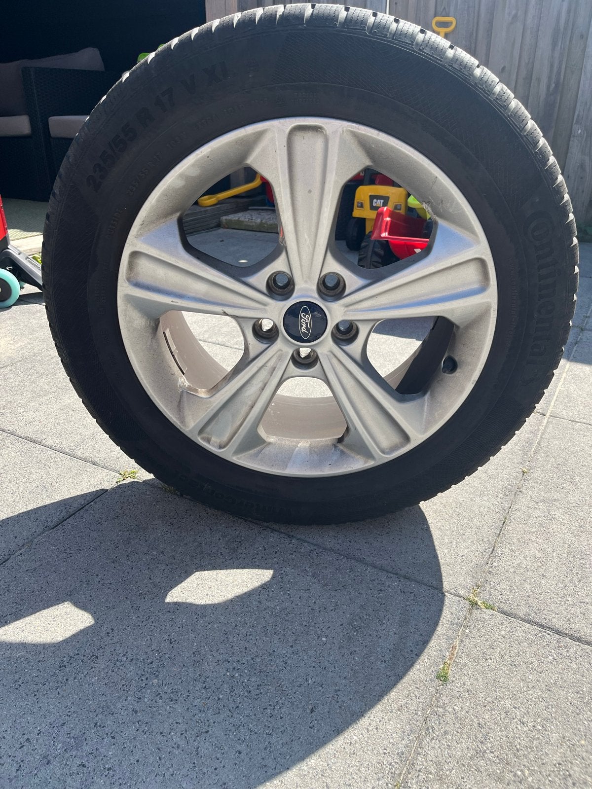 Ford Velgen met Continental Winterbanden 235/55 R17, Ophalen, Gebruikt