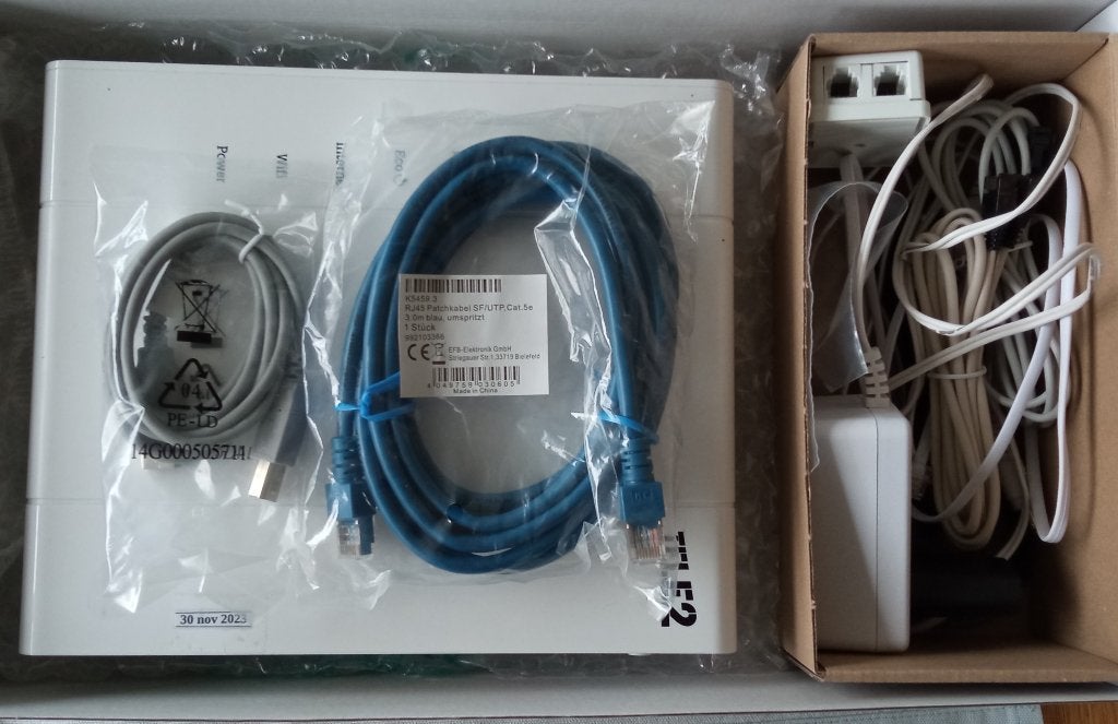 modem router tele2 t.b.v. glasvezel, jaar 2023, merk ZTE, Ophalen of Verzenden, Nieuw, Router met modem