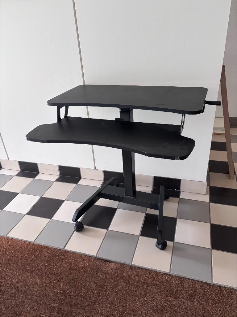 Zit- sta Bureau, Ophalen, Gebruikt, In hoogte verstelbaar, Zit-sta bureau