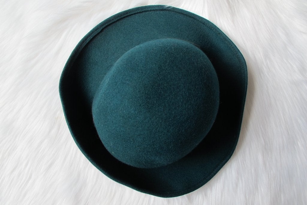 Green derby hat (River Island), Kleding | Dames, 55 cm (S, 6⅞ inch) of minder, Hoed, River Island, Ophalen of Verzenden