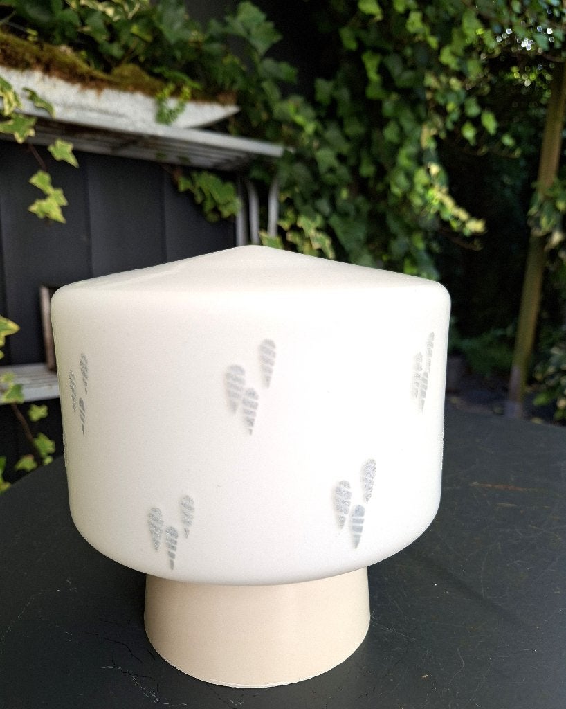 Plafondlamp -plafonnière in de stijl van Philips /Thabur 60s, Gebruikt, Glas, Overige kleuren, E27 (groot)