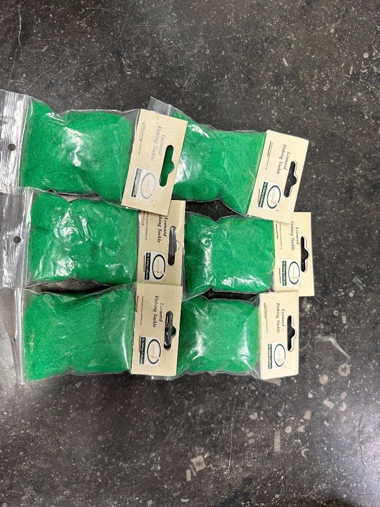 Vliegvissen Antron dubbing groen 6 zakjes, Overige typen, Nieuw, Ophalen of Verzenden, Nvt