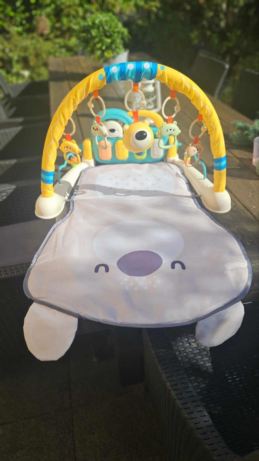 Baby speelkleed met geluidenmelodie en babygym, Kinderen en Baby's, Ophalen of Verzenden, Zo goed als nieuw, Speelkleed, Met geluid