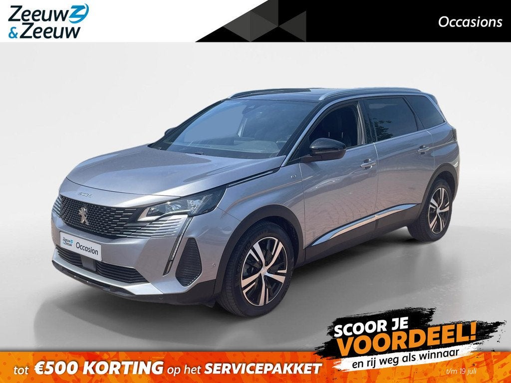 Peugeot 5008 1.2 Hybrid 136 GT *Automaat*Navi+Camera*Climate, Auto's, Peugeot, 145 pk, Gebruikt, 1199 cc, Origineel Nederlands