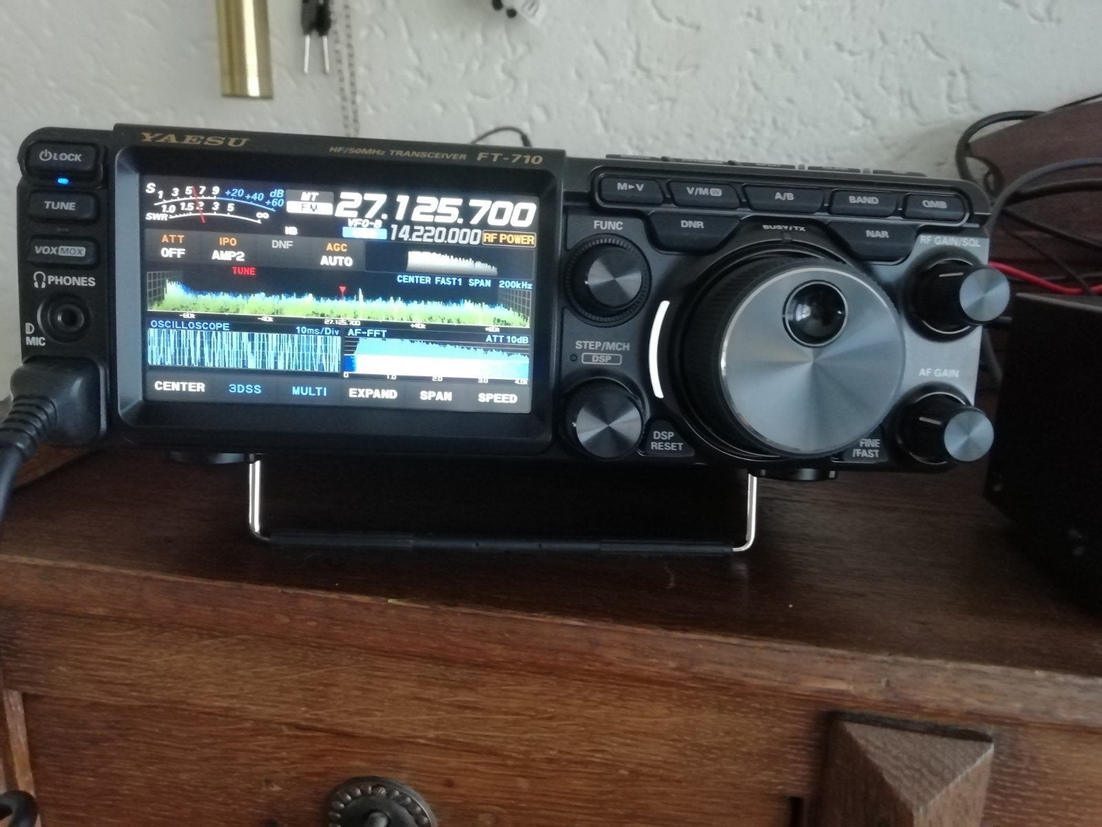 yaesu ft 710 field, Telecommunicatie, Ophalen, Zo goed als nieuw, Zender en Ontvanger