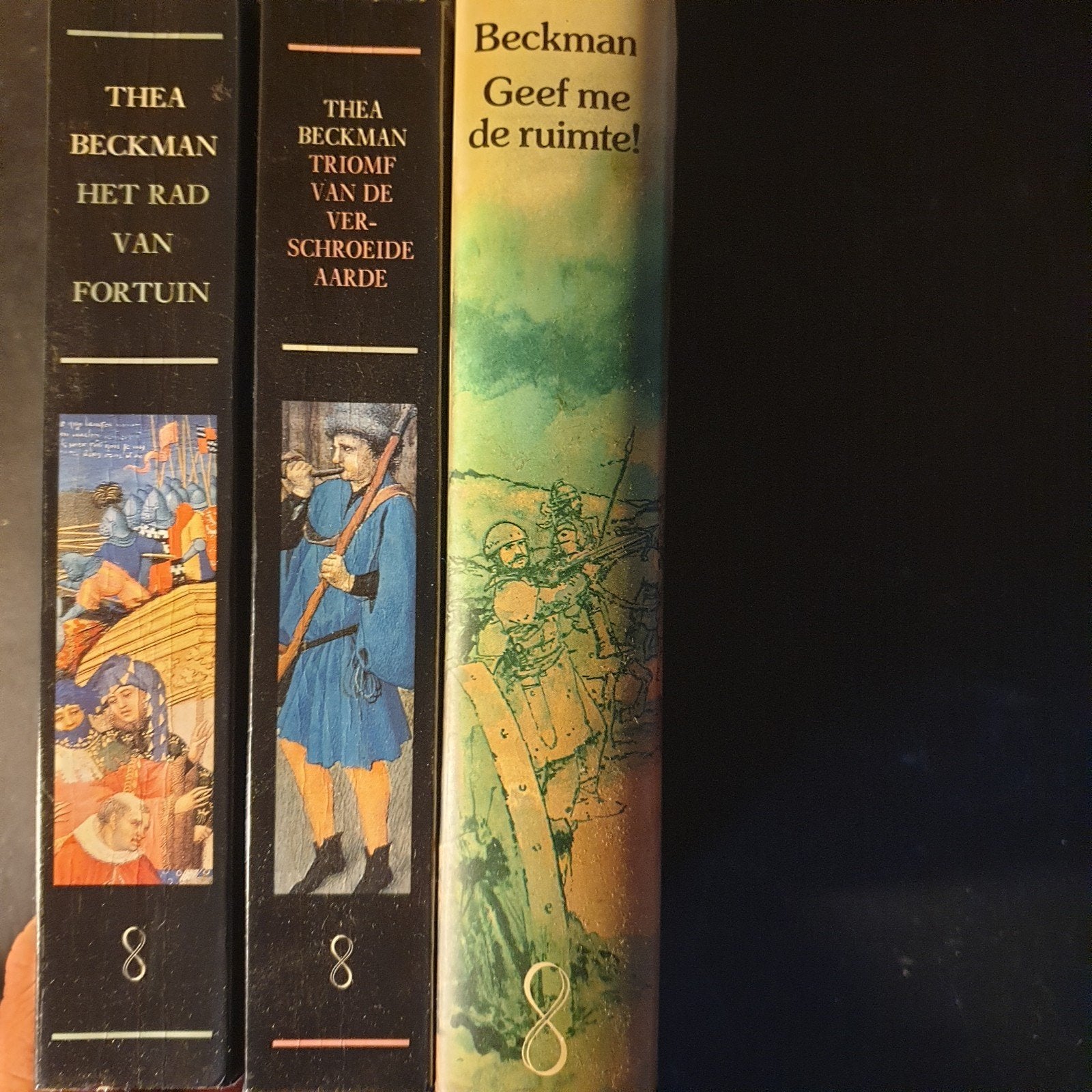 Thea Beckman - Trilogie over de Honderdjarige Oorlog, Boeken, Ophalen of Verzenden, Gelezen, Thea Beckman, Nederland