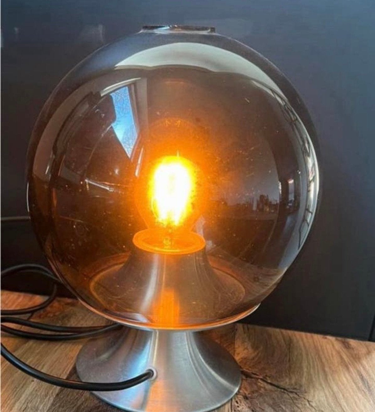 Raak Amsterdam design tafellamp "Droomeiland", Ophalen of Verzenden, Zo goed als nieuw, Glas, Design