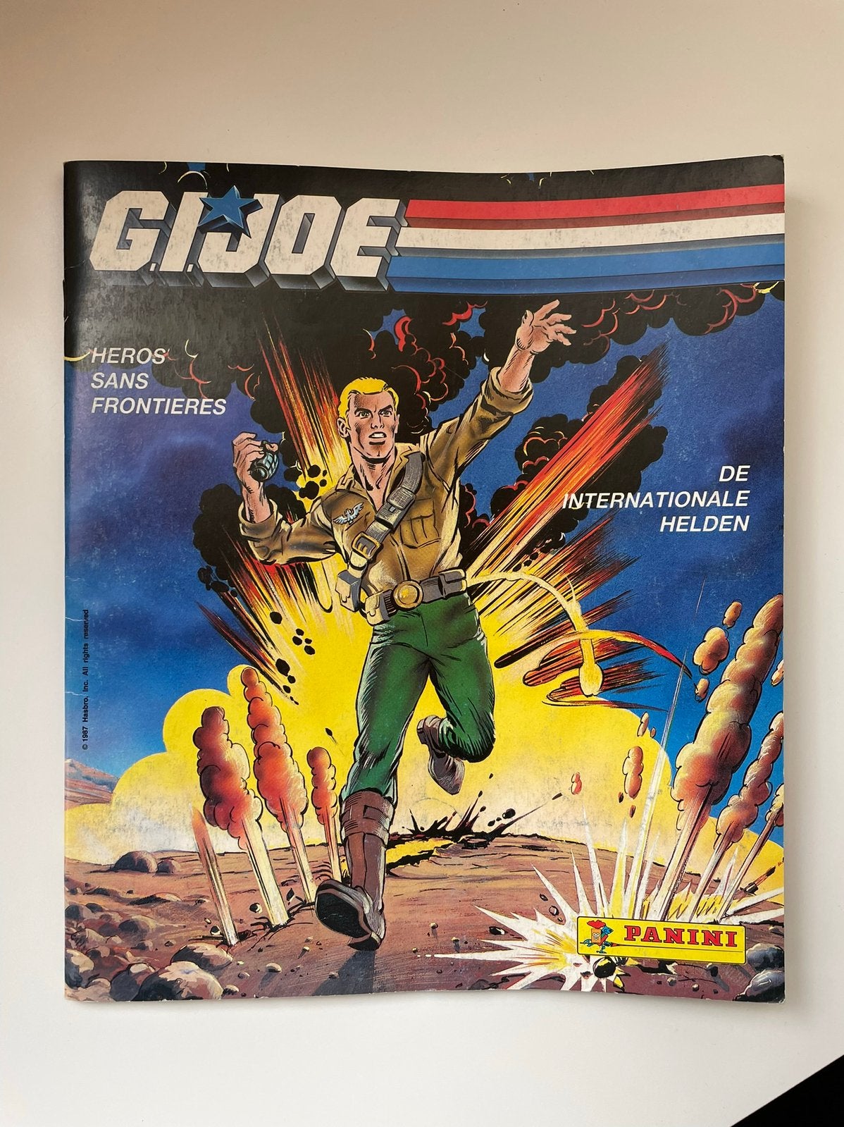 Panini stickeralbum G.I.Joe - Jaren ‘80, Verzamelen, Stickers, Verzenden, Zo goed als nieuw, Strip of Tekenfilm