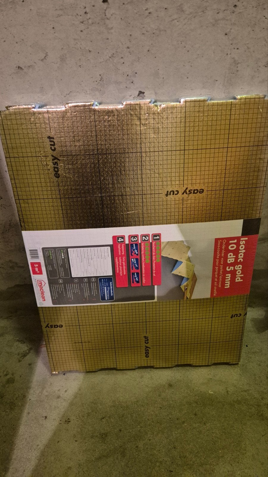 Isotac Gold Ondervloer 5m2 - Nieuw in verpakking, Ophalen of Verzenden, Nieuw