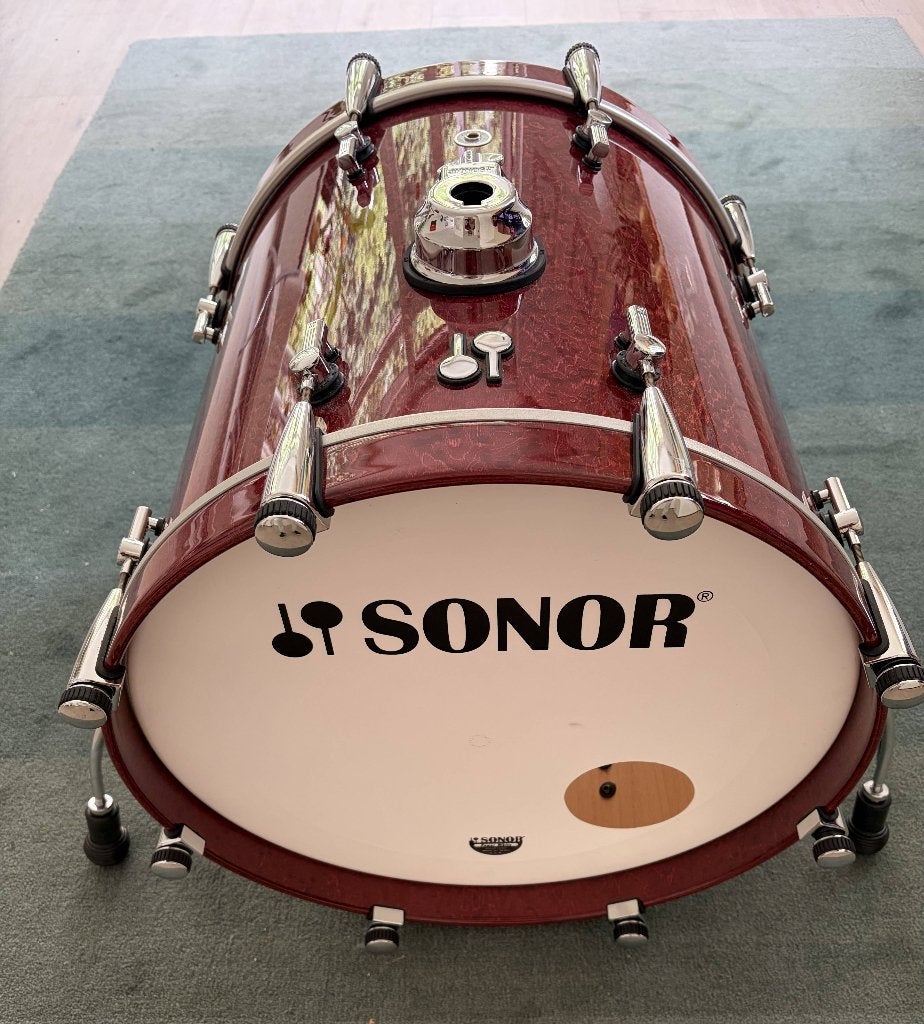 Sonor SQ2 20"BD,Paiste PST18" Thin crash,Gibraltar zadelkruk, Muziek en Instrumenten, Ophalen of Verzenden, Gebruikt, Sonor