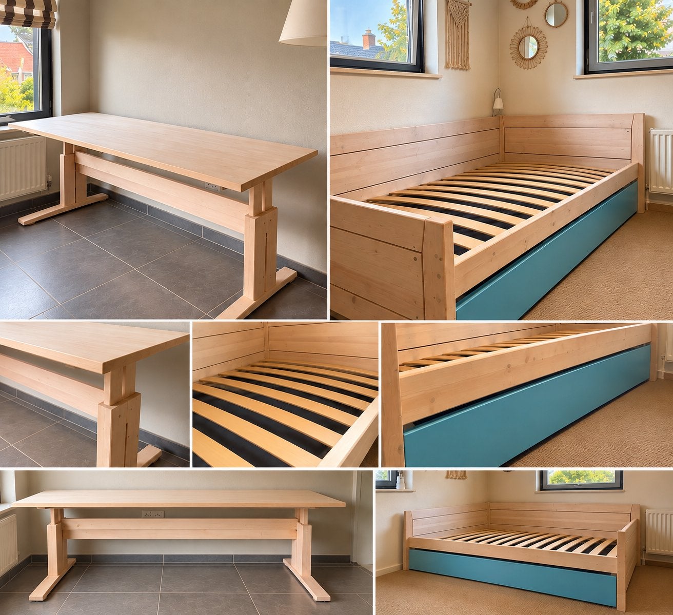 Lifetime – bed 90x200 met logeerbed & bureau, Ophalen, Gebruikt, Jongetje of Meisje