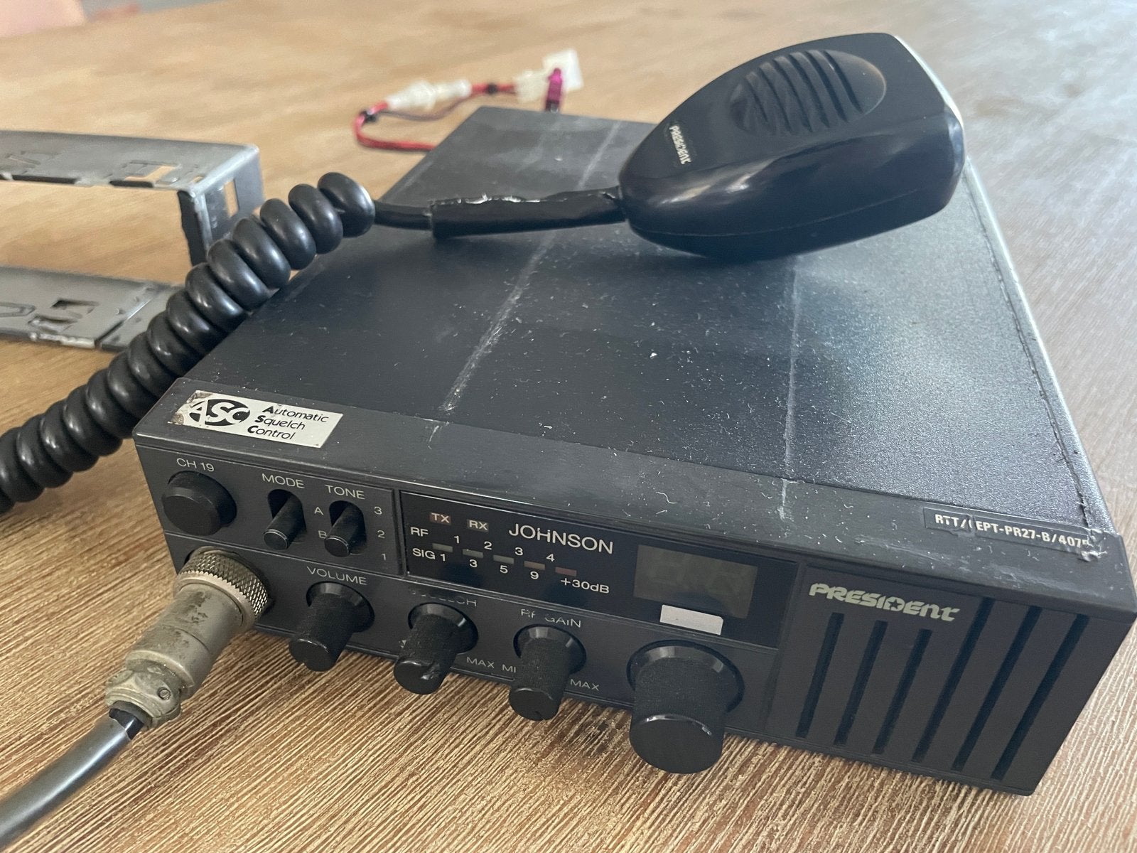 President Johnson CB radio bakkie, Telecommunicatie, Verzenden, Gebruikt, Zender en Ontvanger