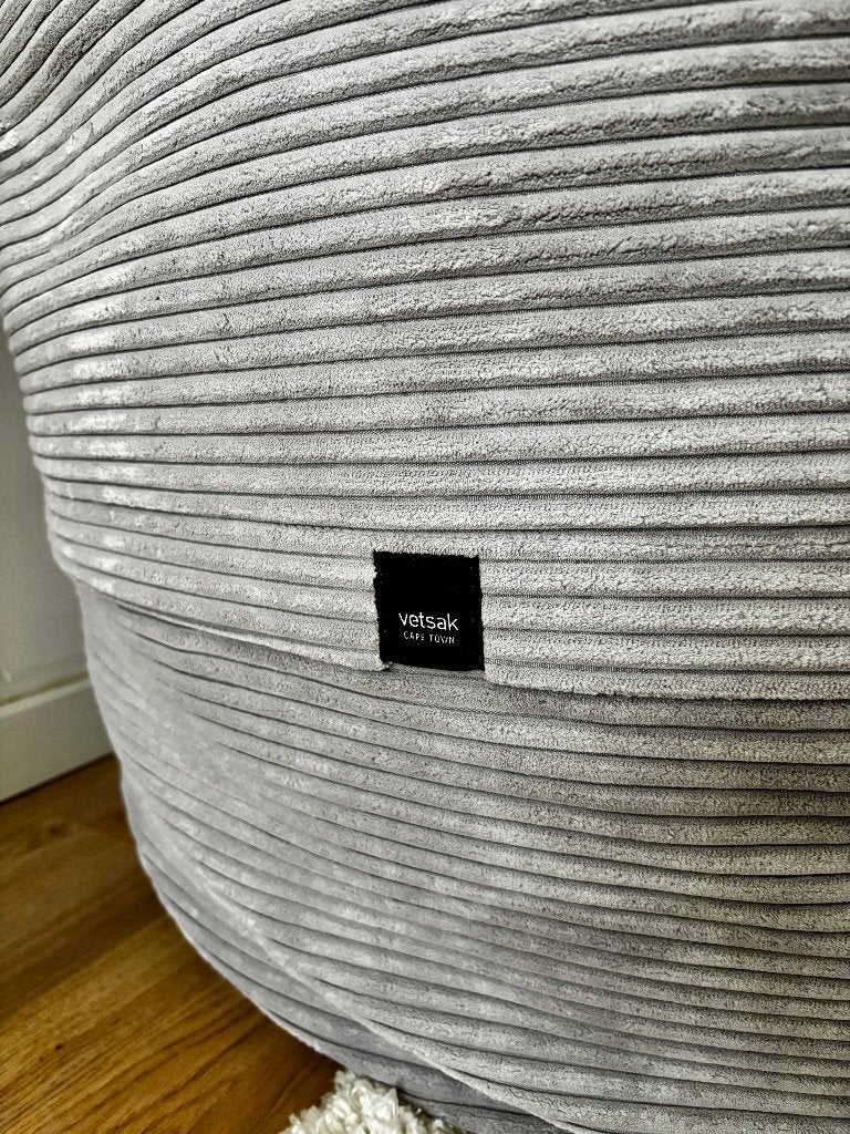 vetsak Bean Bag Medium, Ophalen, Gebruikt, Grijs, Zitzak