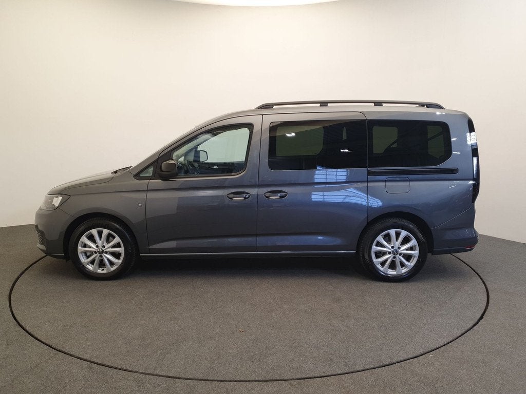 Volkswagen Caddy Maxi Maxi 1.5 TSI DSG/AUT 7p Cruise Control, Auto's, Volkswagen, Stof, Zwart, 4 cilinders, Bedrijf