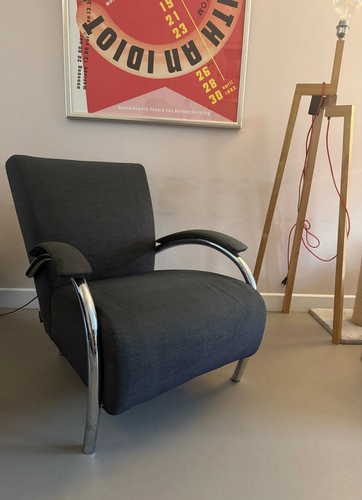 Molinari Accademia Fauteuil - Comfortabele designstoel, Ophalen, Gebruikt, Stof, 75 tot 100 cm
