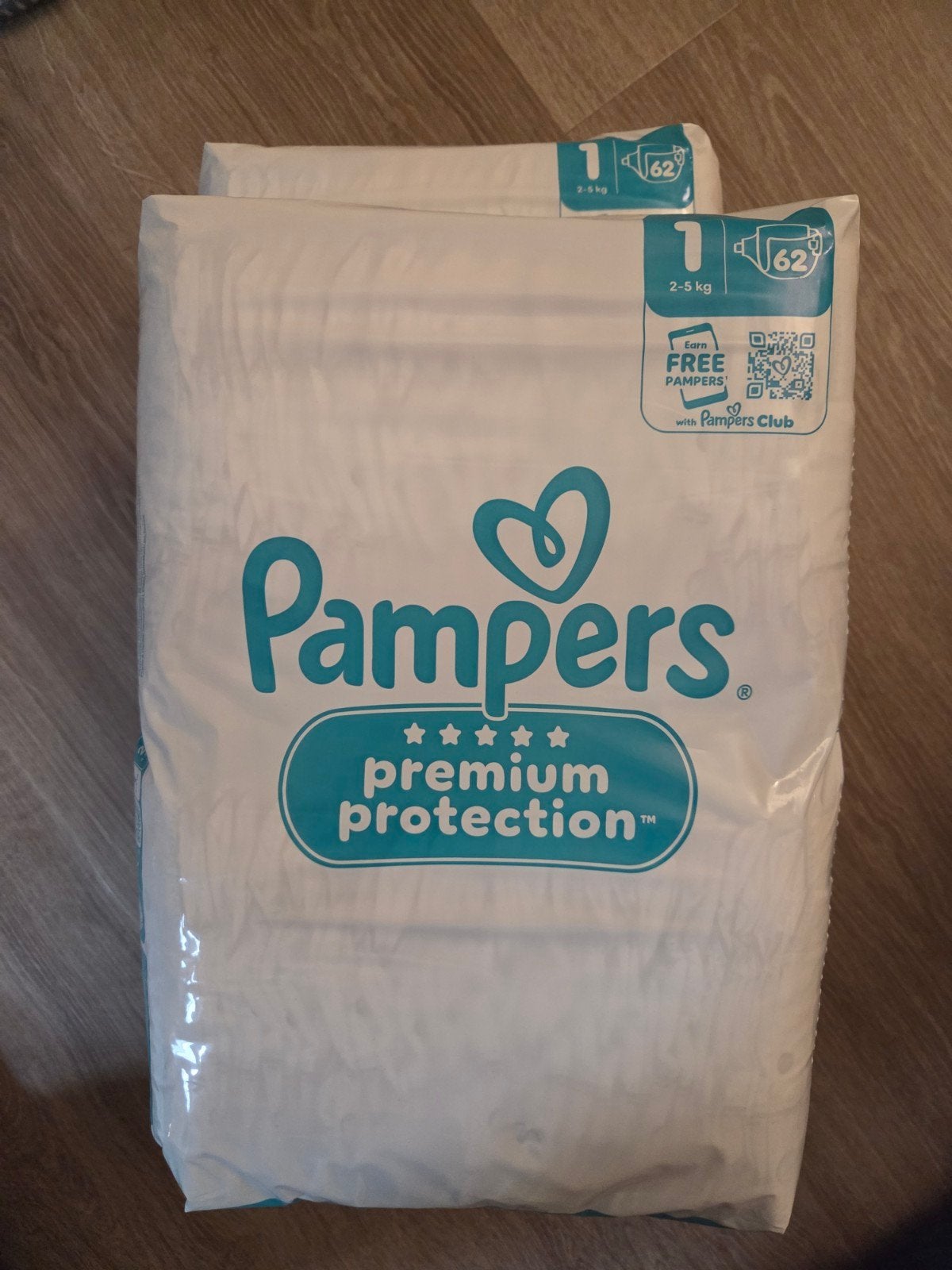 Pampers Premium Protection Maat 1 (2-5kg) - 124 stuks, Ophalen of Verzenden, Nieuw