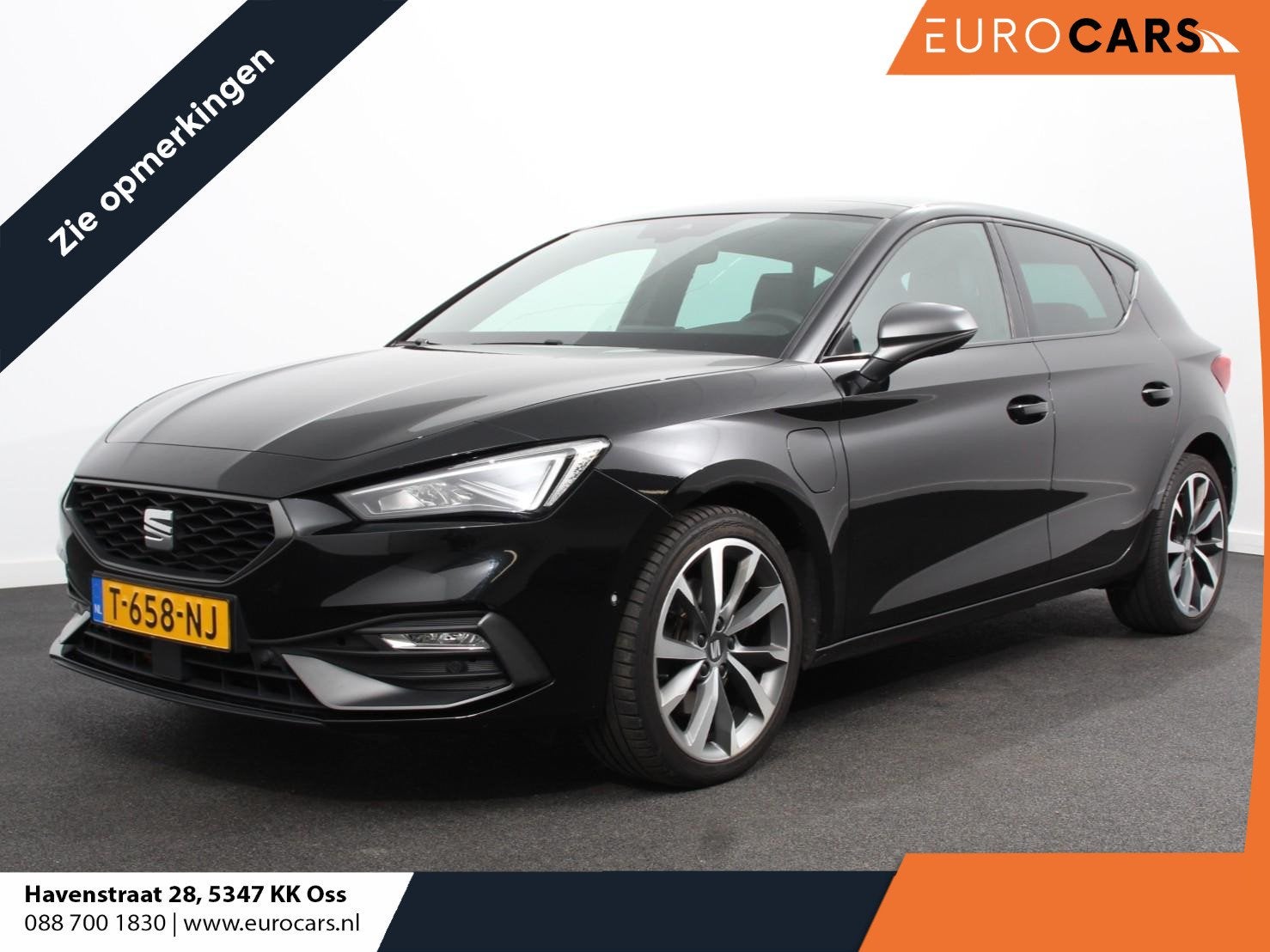 SEAT Leon 1.4 TSI eHybrid Automaat PHEV FR Lees opmerkingen!, Auto's, Stof, Gebruikt, Leon, Zwart