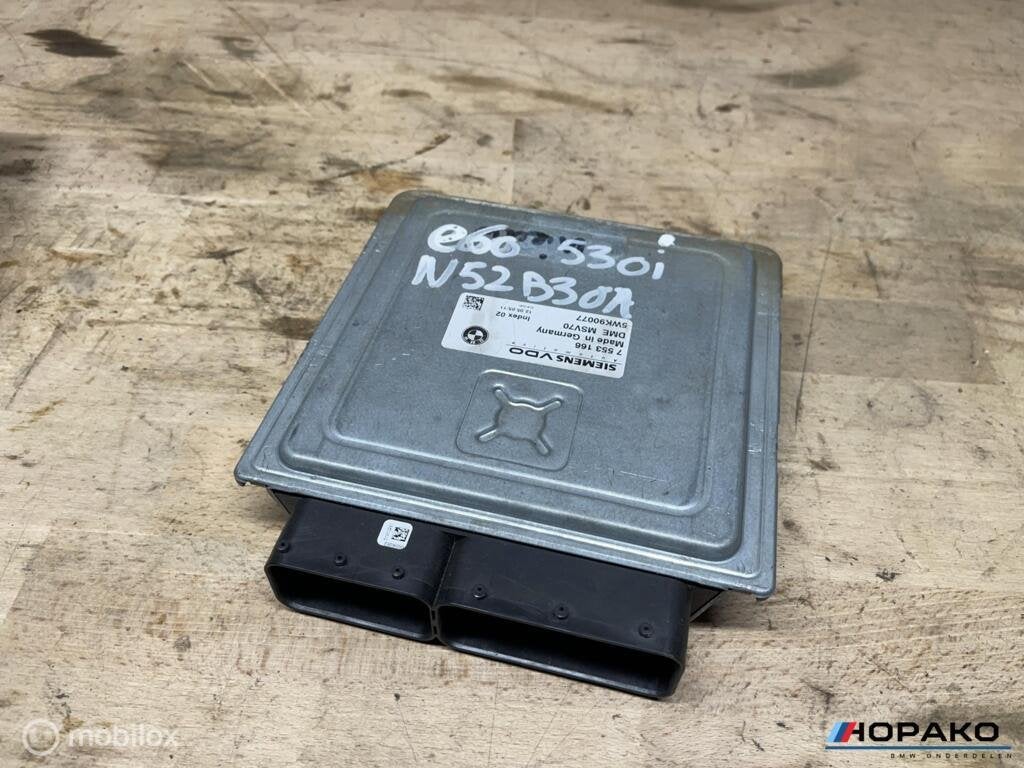 ECU / Motorcomputer BMW 5 serie e6x 7553166 | MSV70, Gebruikt, Einsteinlaan 5, rijswijk, Bmw, Ophalen of Verzenden