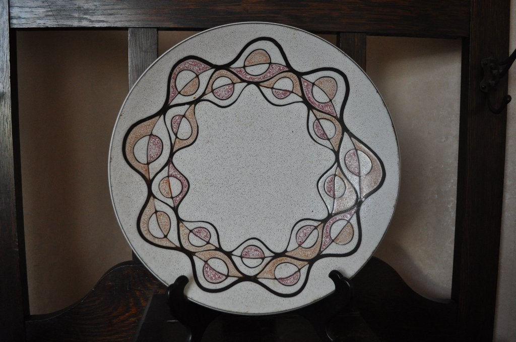 Vintage Schaal Keramiek 1960s 29 cm, Antiek en Kunst, Antiek | Keramiek en Aardewerk, Ophalen