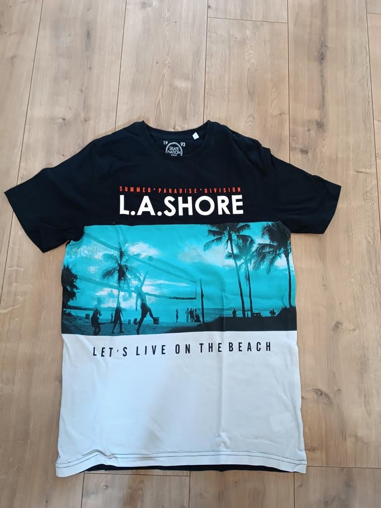 T-shirt L.A. Shore Skate Nation USA Maat 170/176, Ophalen of Verzenden, Zo goed als nieuw, Jongen, Shirt of Longsleeve