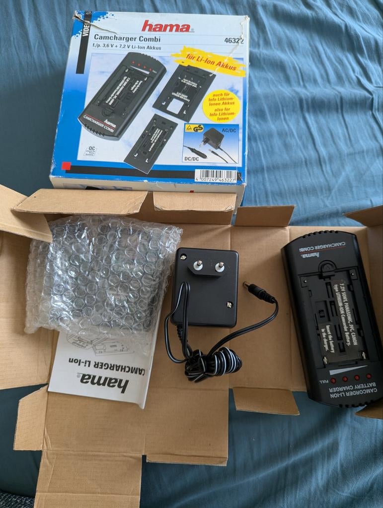 Hama Universele Batterijlader 3.6V/7.2V Li-Ion Accu's, Ophalen of Verzenden