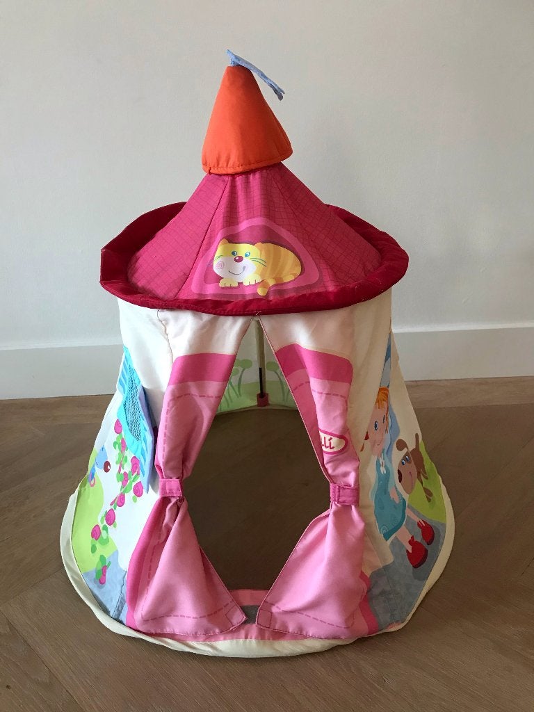 Haba Lilli poppententje speeltentje voor poppen roze, Ophalen of Verzenden, Zo goed als nieuw, Babypop