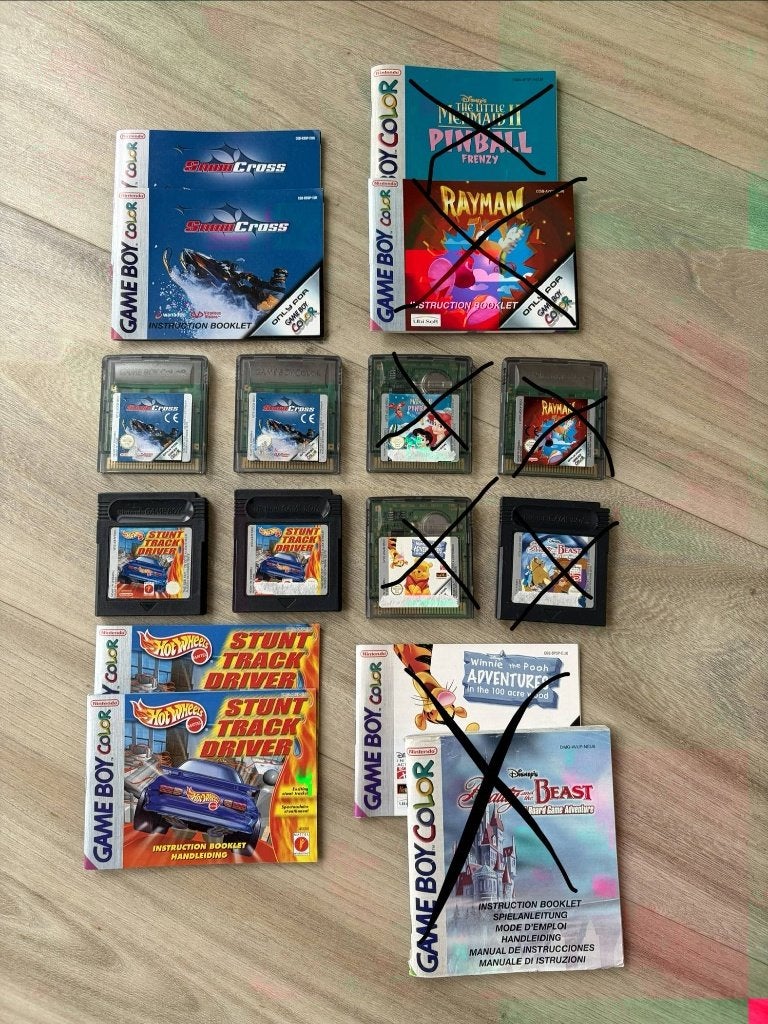 Verschillende Nintendo Gameboy Color Spellen, Avontuur en Actie, Gebruikt, 1 speler, Ophalen of Verzenden