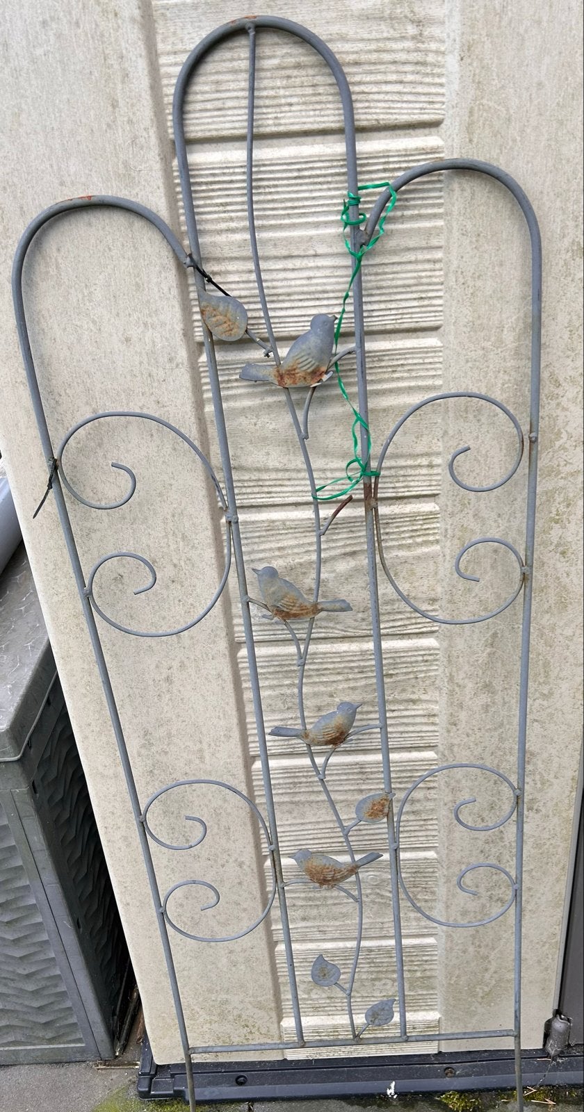 Sierlijk metalen rek met vogels voor klimplanten met vogels, Tuin en Terras, Tuinwanddecoratie, Ophalen, Gebruikt