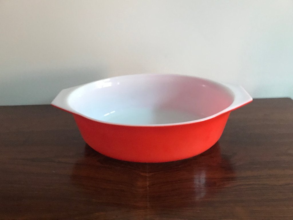 Pyrex mooie grote schaal schotel ovaal rood, Ophalen of Verzenden, Huis en Inrichting