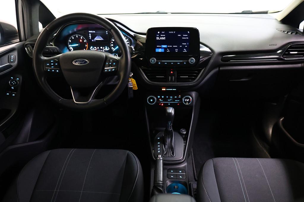 Ford Fiesta 1.0 EcoBoost Titanium AUT CARPLAY DAB CAMERA STO, Gebruikt, Zwart, Origineel Nederlands, Bedrijf
