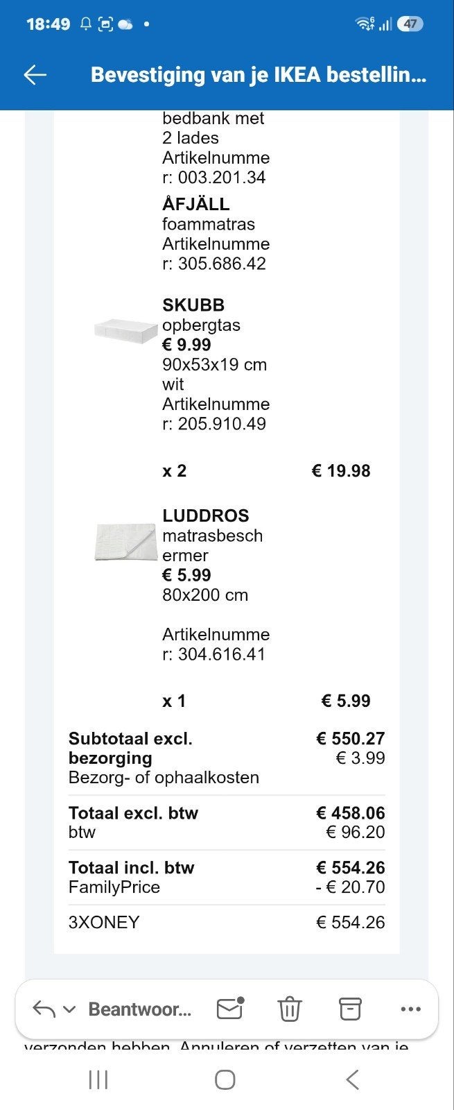 IKEA FLEKKE Slaapbank met 2 lades - Wit, Ophalen, Gebruikt, Wit, Tweepersoons