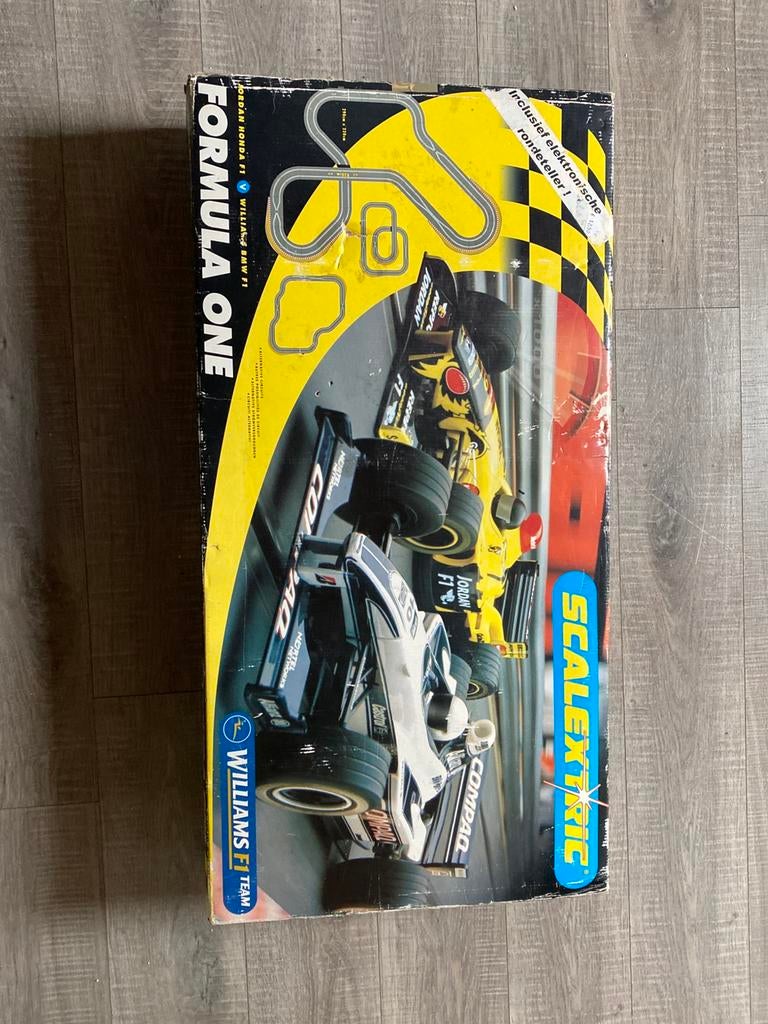 Scalextric Jordan Honda F1 V Williams BMW F1, G1, Ophalen, Gebruikt