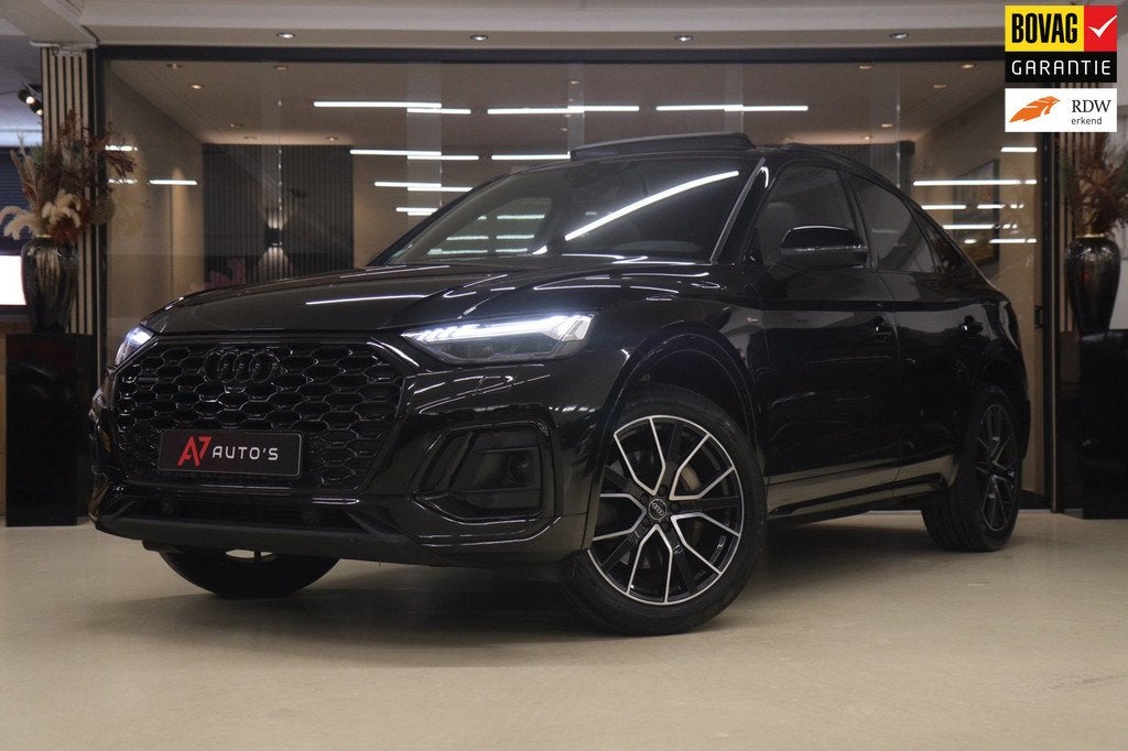 Audi Q5 Sportback 50 TFSI e S edition PANO/CARPLAY/SFEER/MEM, Auto's, Audi, Automaat, Gebruikt, Euro 6, 4 cilinders