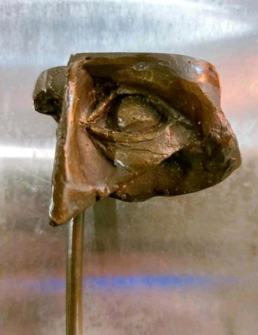 Bronzen sculptuur afbeelding beeld oog kunst
Design, Ophalen of Verzenden