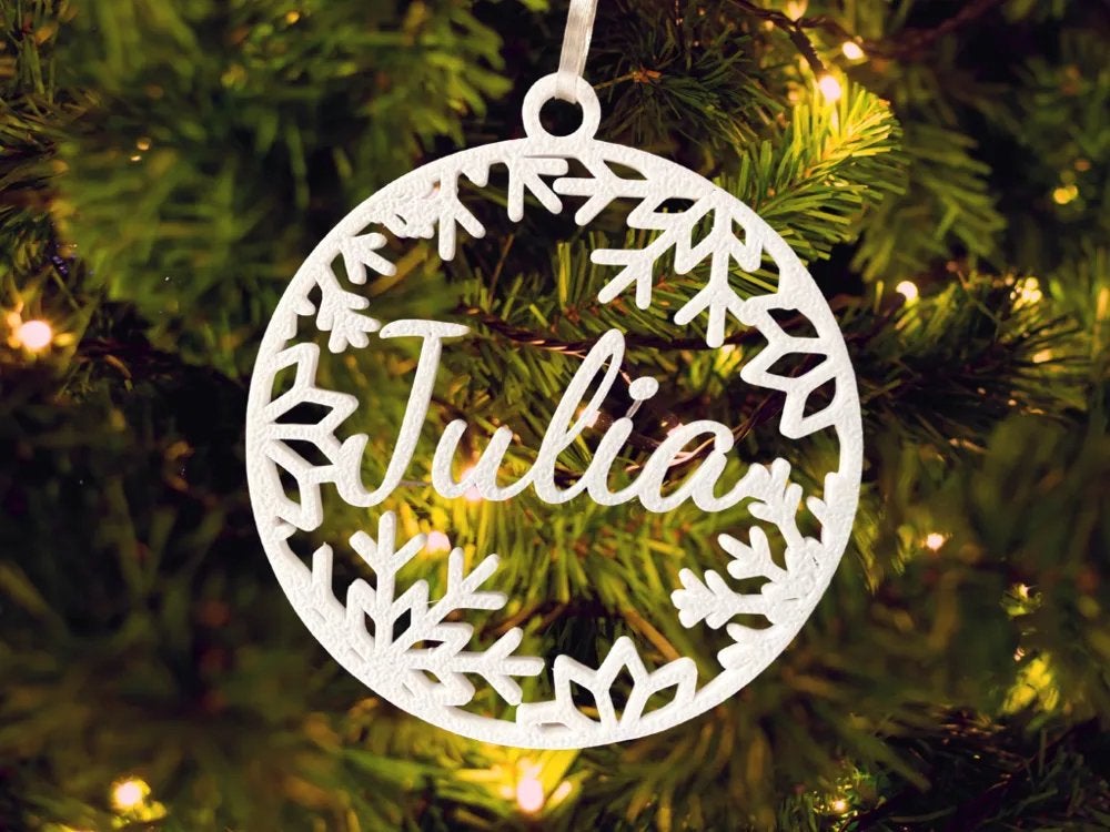 3D geprinte gepersonaliseerde kerst’ballen’, Diversen, Kerst, Ophalen of Verzenden, Nieuw