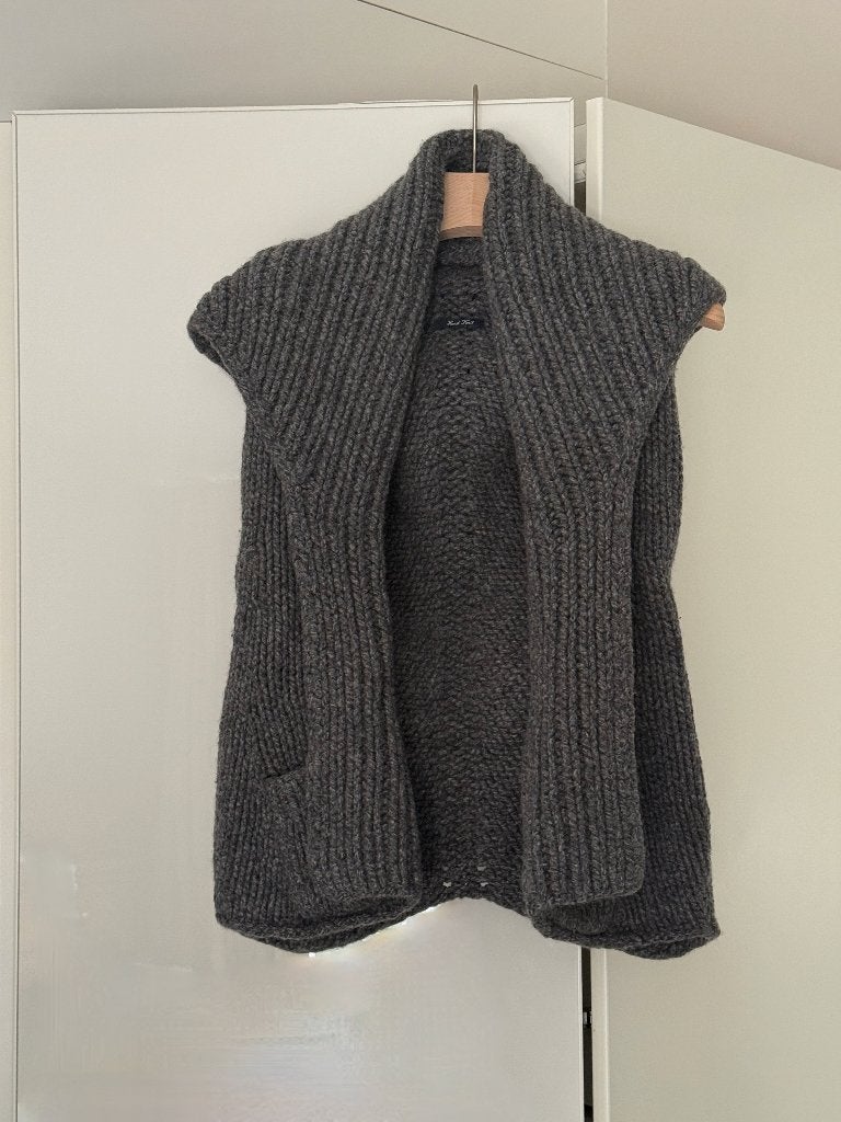 Gant grofgebreid grijs vest; 100% lamswol; maat 36/38, Kleding | Dames, Truien en Vesten, Maat 38/40 (M), Ophalen of Verzenden