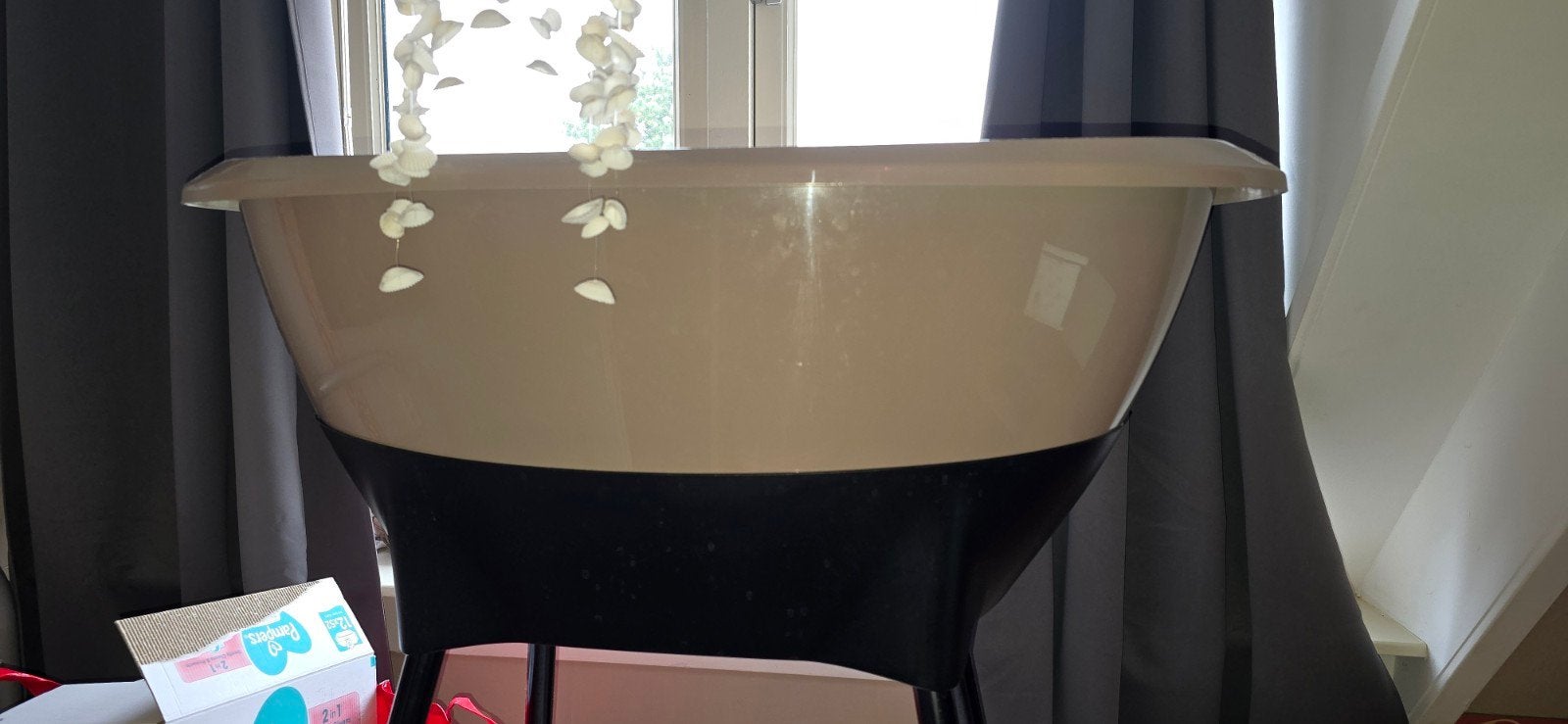 Babybadje met zitje, afvoerslang en emmer, Kinderen en Baby's, Ophalen, Zo goed als nieuw, Badje, Overige merken