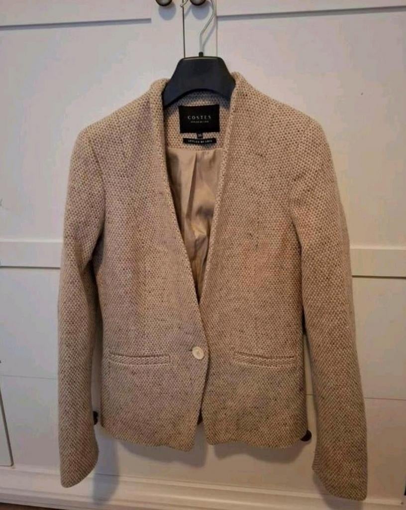 Costes blazer beige maat 36, Beige, Ophalen of Verzenden, Zo goed als nieuw, Maat 36 (S)