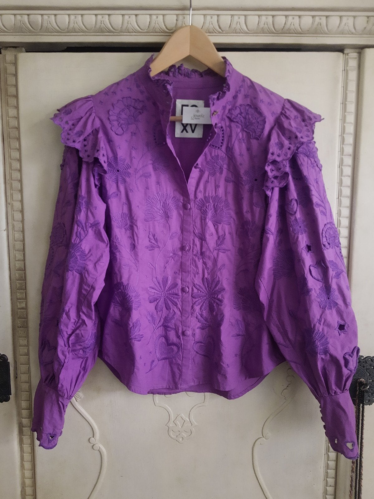 Prachtige nieuwe paarse Philomene blouse Fabienne Chapot, S, Paars, Nieuw, Ophalen of Verzenden, Fabienne Chapot